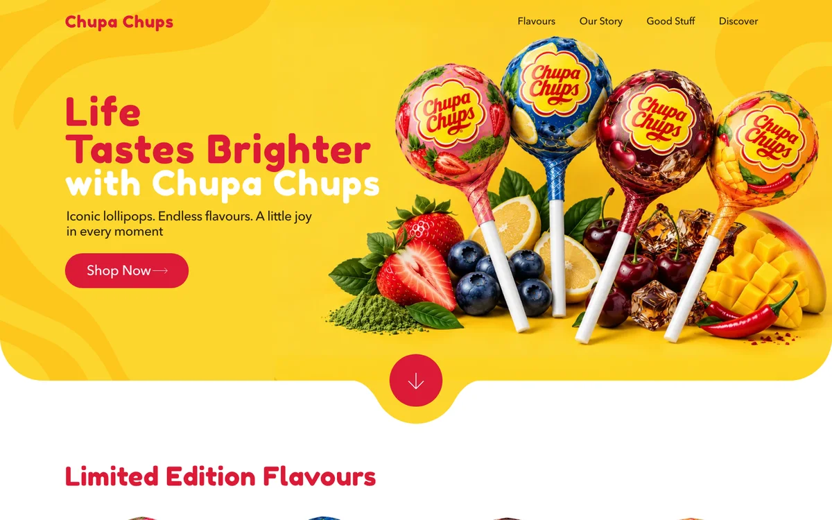 Chupa Chups flavours concept