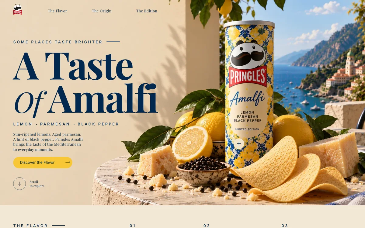 Pringles Amalfi limited edition concept