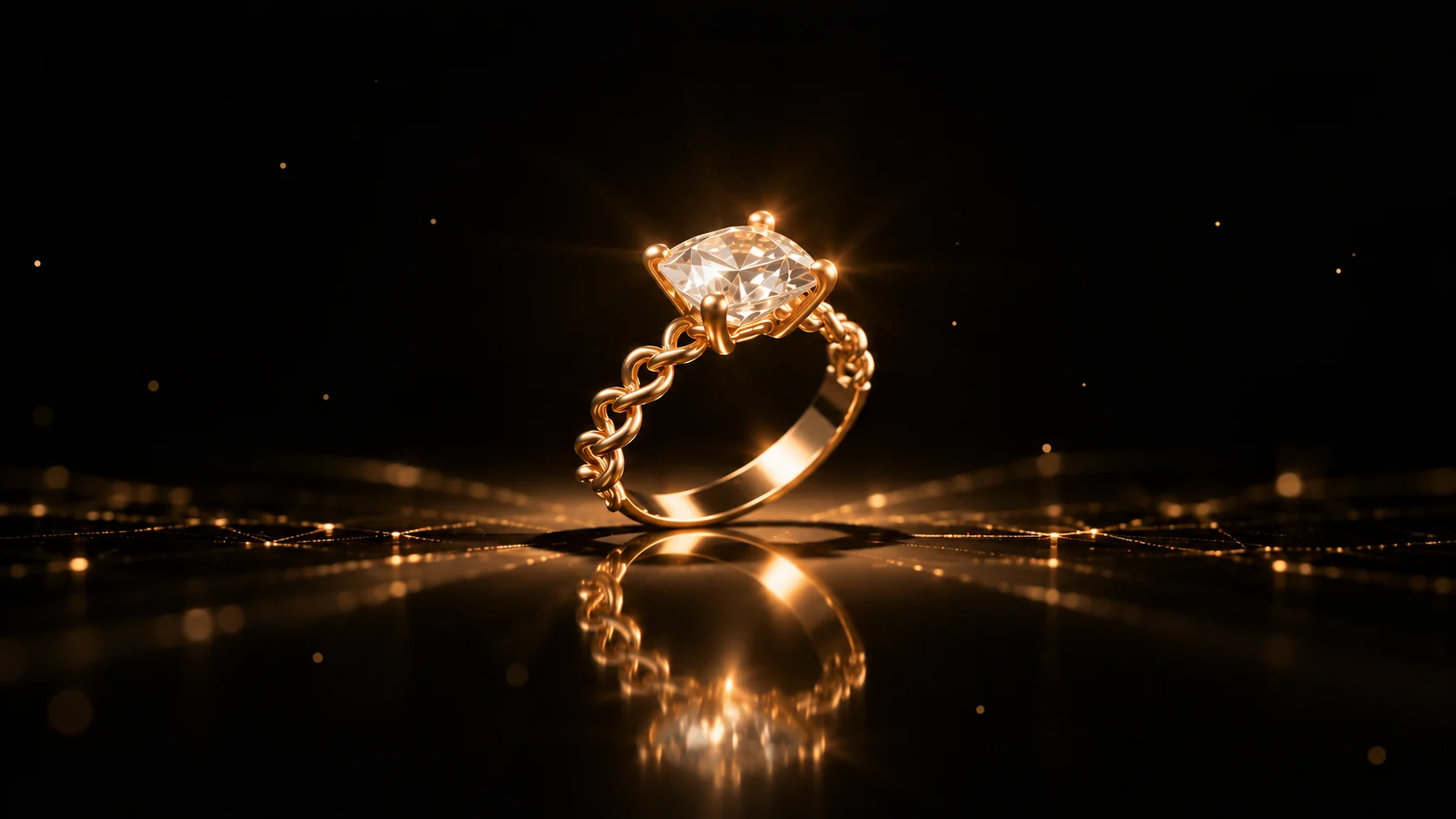 The Ring, gold and laboratory-grown diamond